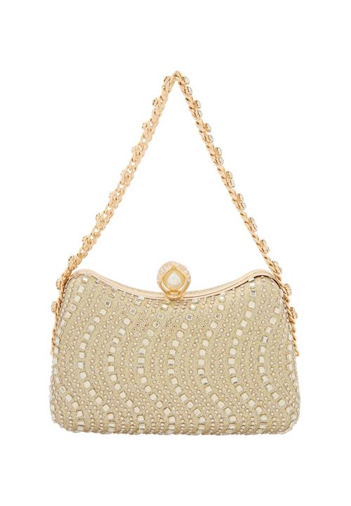 faina Skuldertaske  guld