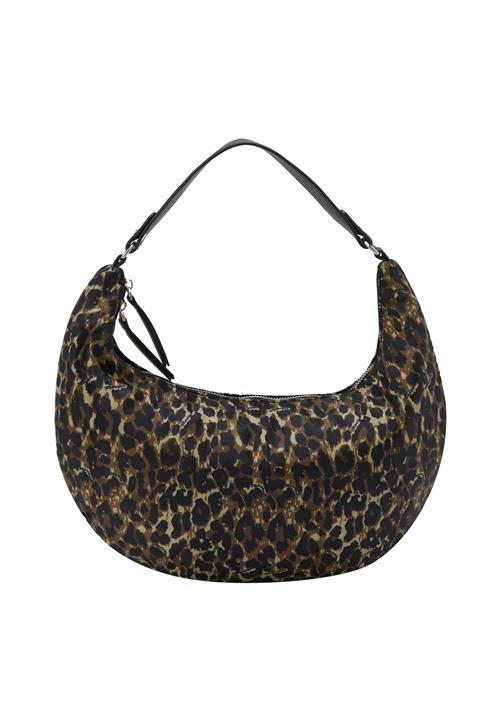 faina Skuldertaske  beige / mørkebrun / sort