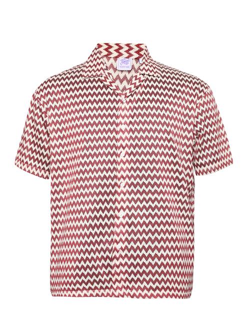 Campus Sutra Cardigan 'Zillah'  beige / rød