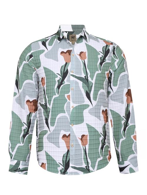 Campus Sutra Skjorte 'Lilliana'  lysegrå / lysegrøn / offwhite