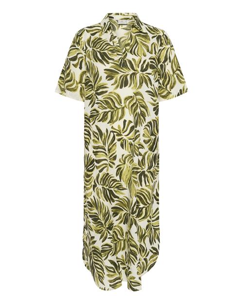 Kaffe Blusekjole 'KAMalena'  oliven / pastelgrøn / mørkegrøn