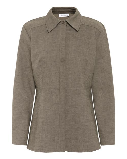 KAREN BY SIMONSEN Bluse 'Tina'  brun-meleret