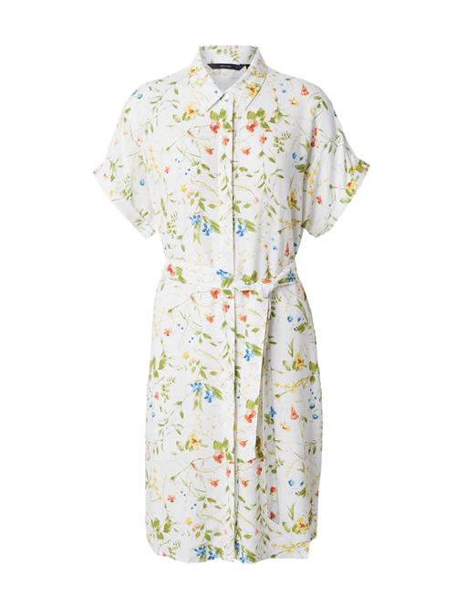 VERO MODA Blusekjole 'VMEasy Joy'  himmelblå / siv / orangerød / hvid