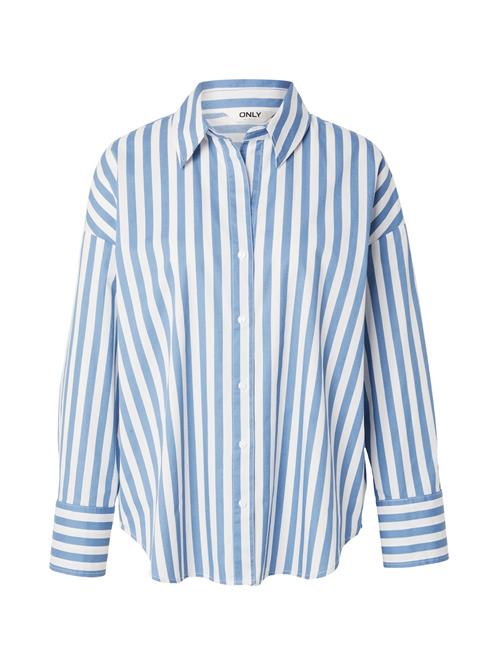 ONLY Bluse 'ONLOregon'  lyseblå / hvid