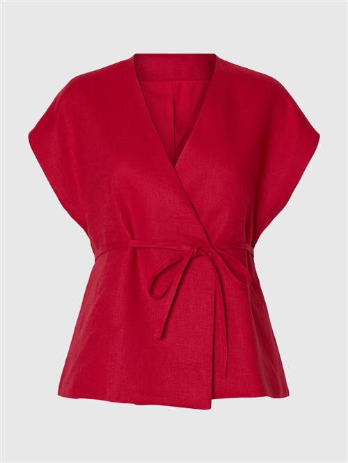 SELECTED Vest  blodrød