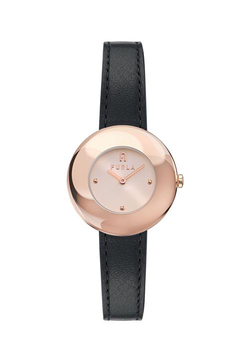 FURLA Analogt ur  rosa guld / sort