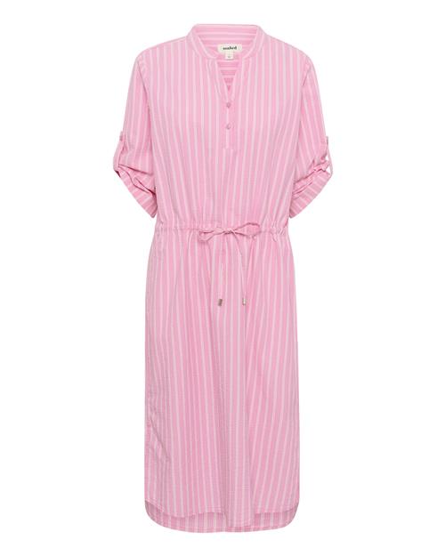 SOAKED IN LUXURY Blusekjole 'Anvitte Zaya'  pink / hvid