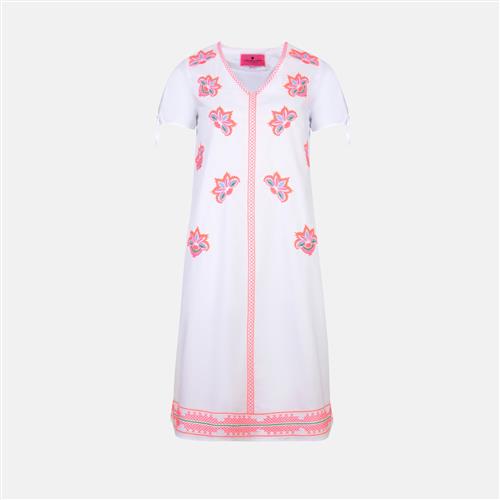 LIEBLINGSSTÜCK Sommerkjole 'Nica'  lyseblå / smaragd / lys rød / hvid