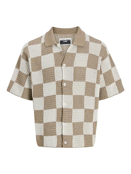 JACK & JONES Cardigan 'Jcoathletico'  camel / mørkebeige
