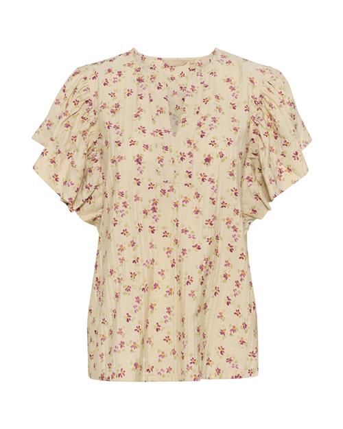 CULTURE Bluse 'puglia'  beige / lyserød