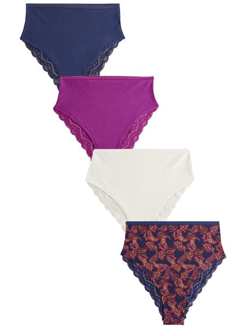 Next Slip  navy / gul / orkidee / hvid