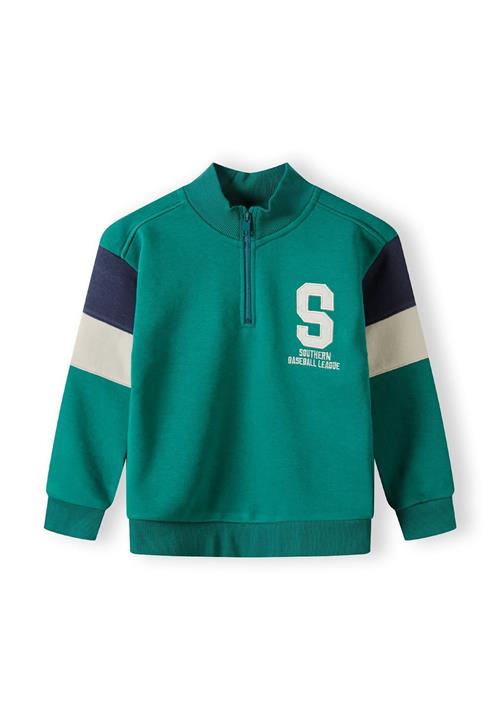 MINOTI Sweatshirt  marin / mørkegrøn / hvid