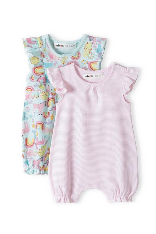 MINOTI Sparkedragt/Body  turkis / citron / lyserød / hvid