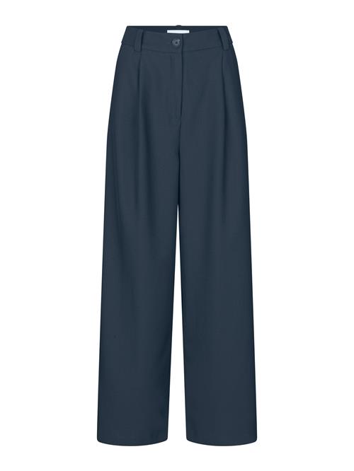 modström Bukser med lægfolder 'Gale 2'  navy