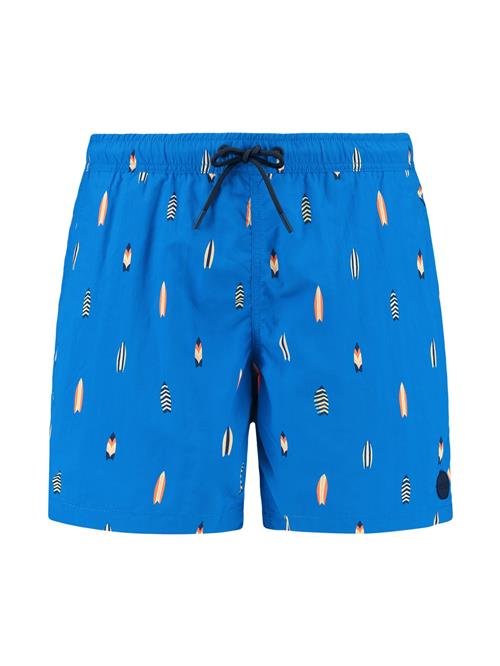 Shiwi Badeshorts 'Nate'  koboltblåt / gul / sort