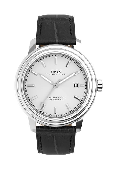 TIMEX Analogt ur 'Waterbury Metropolitan'  sort / hvid