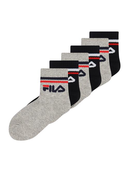 FILA Sportssokker  grå-meleret / rød / sort / hvid