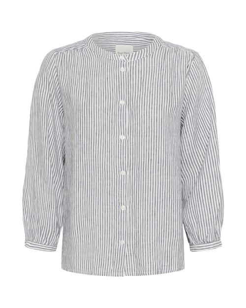 Part Two Bluse  dueblå / hvid