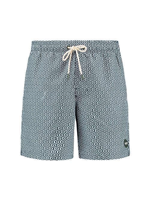 Shiwi Badeshorts 'Mike'  mørkegrøn / hvid