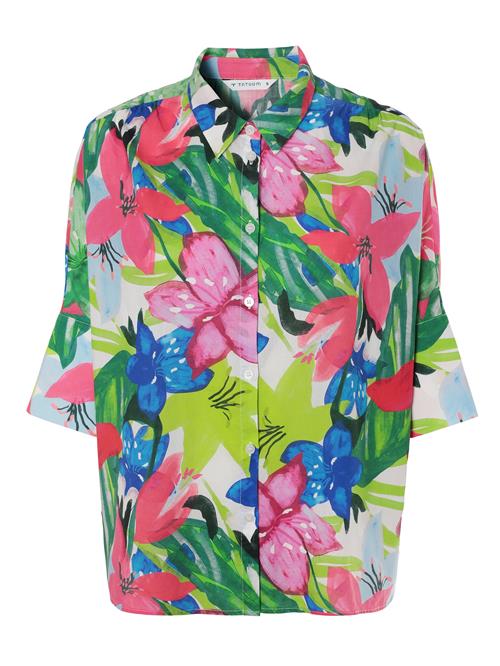 TATUUM Bluse 'Mara'  blå / grøn / fuchsia / sort