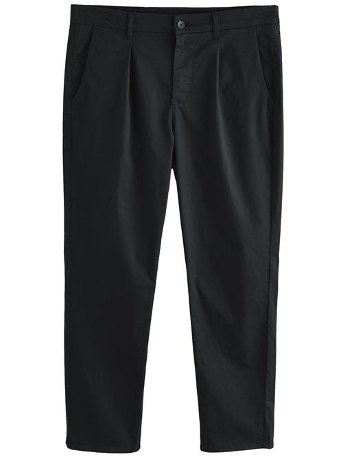 Next Bukser med lægfolder  sort