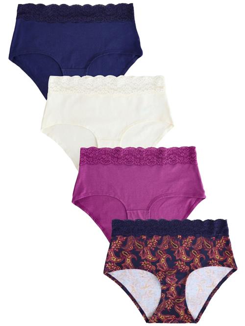 Next Slip  navy / lilla / burgunder / offwhite