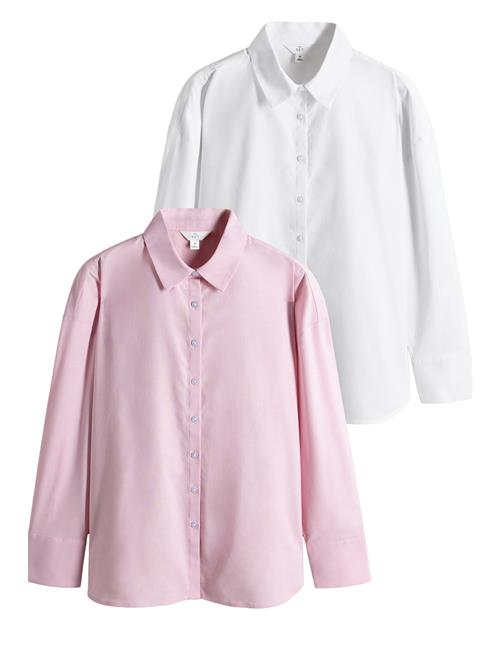 The Set Bluse  lyserød / hvid