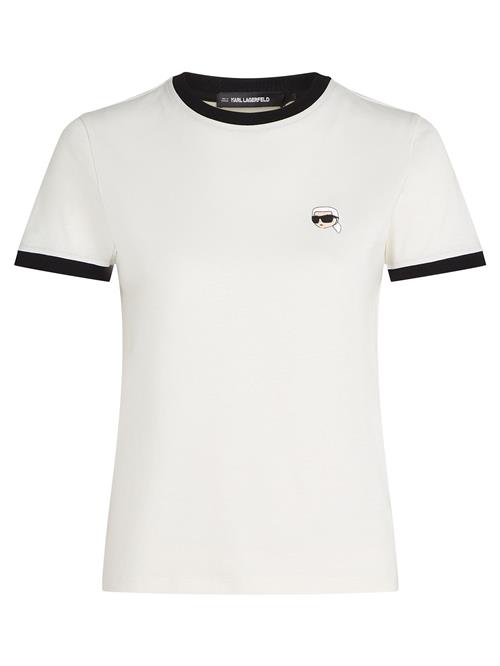 Karl Lagerfeld Shirts 'Ikon'  creme / sort