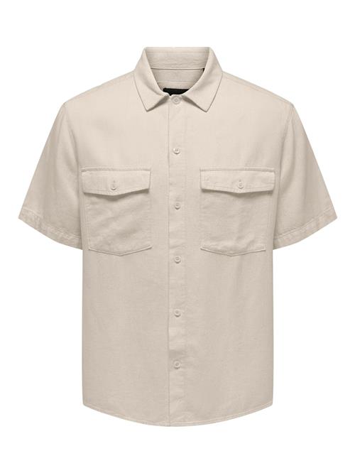 Only & Sons Skjorte 'Kari'  beige