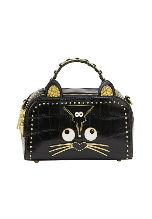 MYMO Håndtaske 'Pop Eyetheme'  guld / sort / hvid