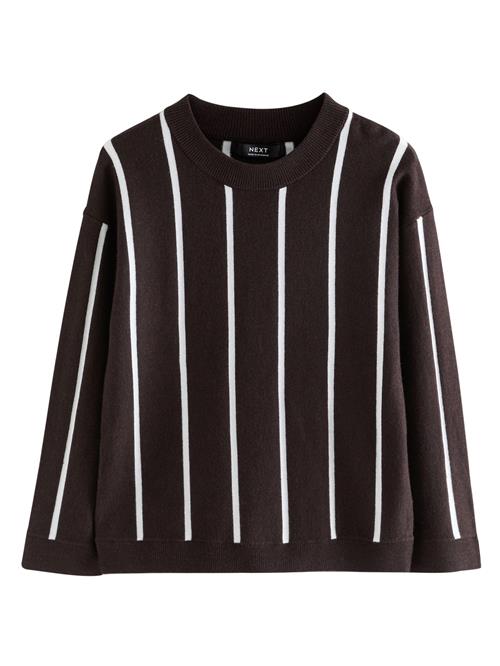 Next Pullover  choko / hvid