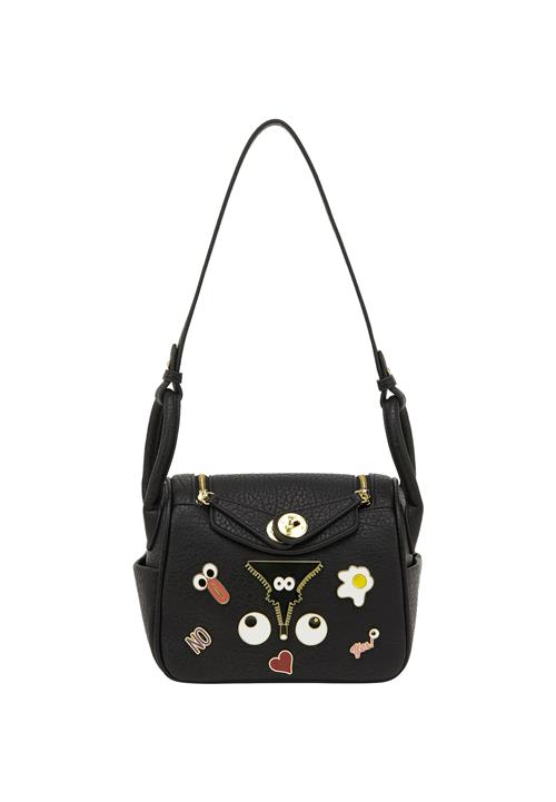 MYMO Skuldertaske 'Pop Eyetheme'  guld / rød / sort / hvid