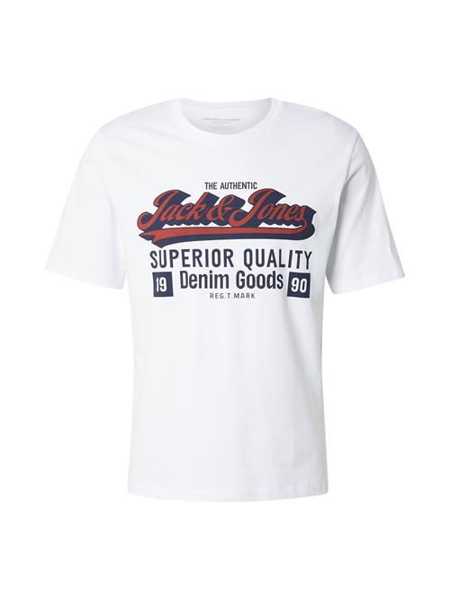JACK & JONES Bluser & t-shirts  marin / rustrød / hvid