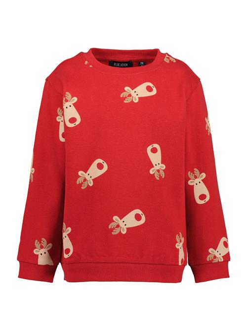 BLUE SEVEN Sweatshirt  lysebeige / lysebrun / rød / sort