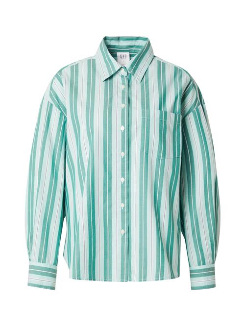 GAP Bluse  indigo / smaragd / mint / hvid