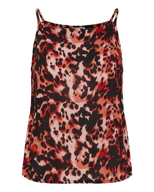 Kaffe Overdel 'KAThora'  abrikos / brandrød / sort