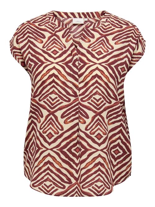 ONLY Carmakoma Bluse 'CARShilla'  kit / kastaniebrun / rustbrun