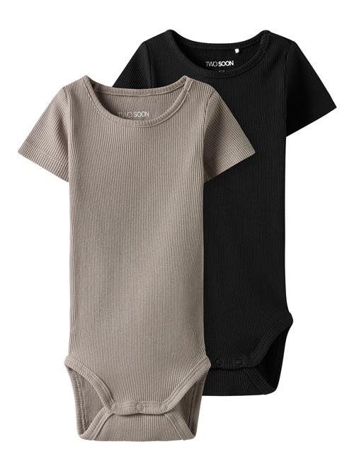 TWO SOON Sparkedragt/Body  taupe / sort