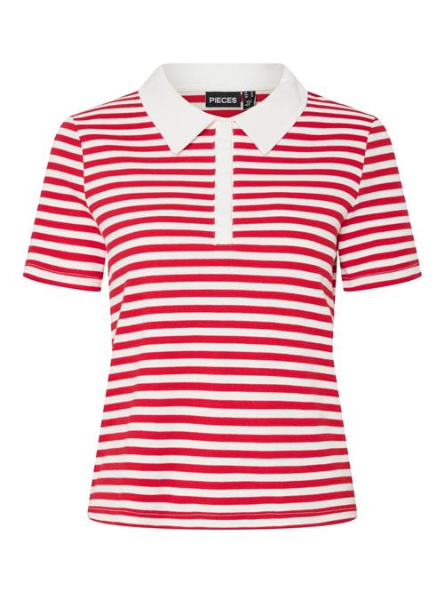PIECES Shirts  rød / hvid