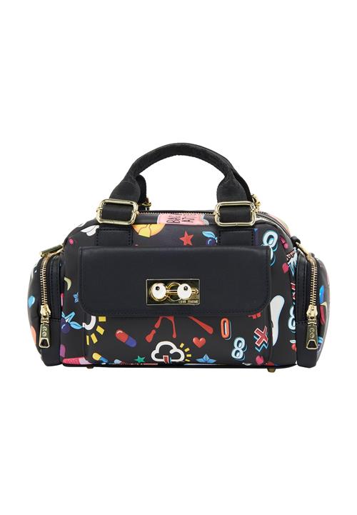 MYMO Håndtaske 'Pop Eyetheme'  gul / rød / sort / hvid