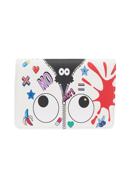 MYMO Tegnebog 'Pop Eyetheme'  lilla / rød / sort / hvid