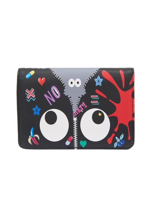 MYMO Tegnebog 'Pop Eyetheme'  grå / rød / sort / hvid