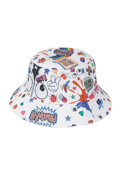 MYMO Hat 'Pop Eyetheme'  ultramarinblå / knaldrød / sort / hvid