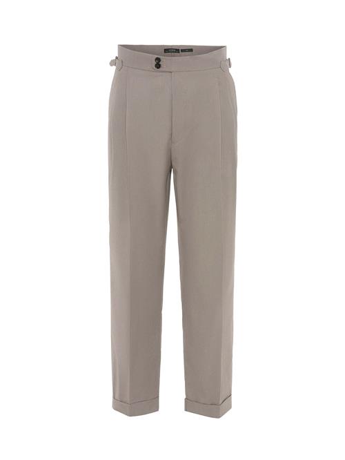 Antioch Bukser med lægfolder  mørkebeige