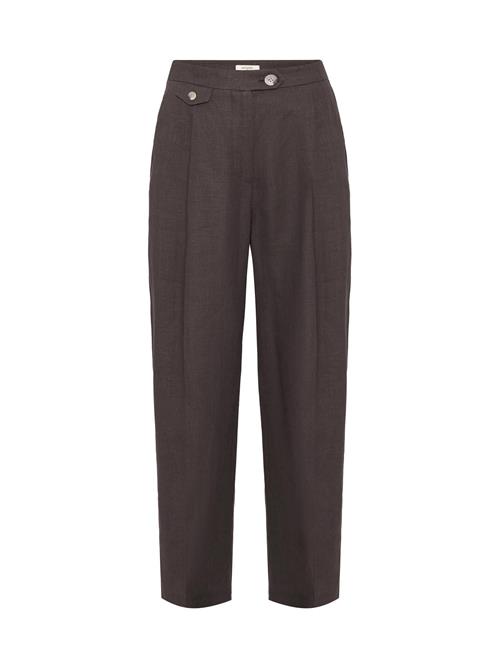 Antioch Bukser med lægfolder  mørkebrun