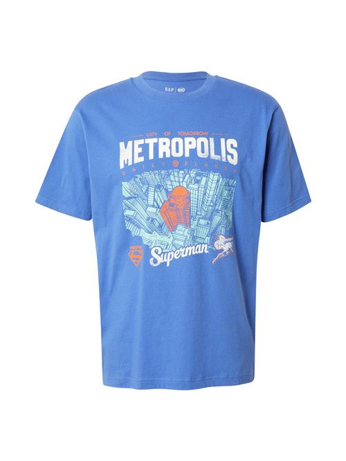 GAP Bluser & t-shirts 'SUPERMAN METROPOLIS'  azur / aqua / orange / hvid