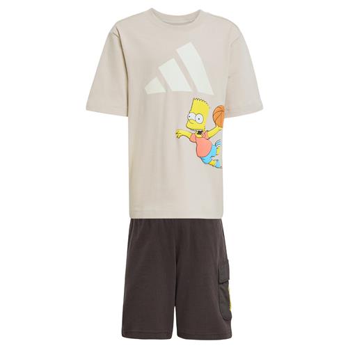 ADIDAS SPORTSWEAR Træningsdragt 'The Simpsons'  creme / mørkegul / laks / sort