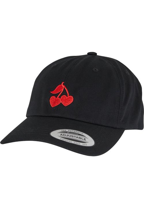 Mister Tee Hætte 'Heart Cherries'  knaldrød / sort / sølv