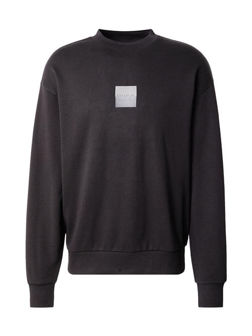 HUGO Sweatshirt 'Dusplited'  grå / sort