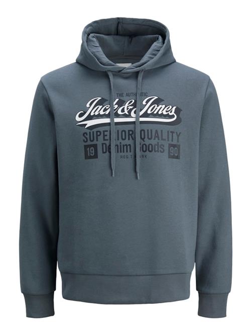 JACK & JONES Sweatshirt  røgblå / sort / hvid